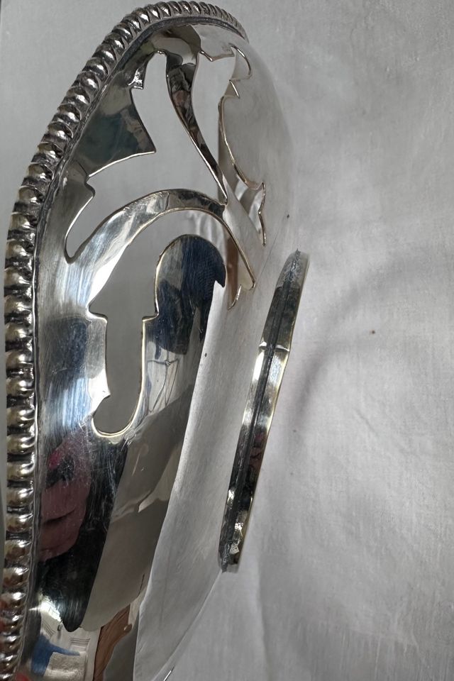 Vintage Silverplate Pierced Trinket Dish Selected by KA.TL.AK #3