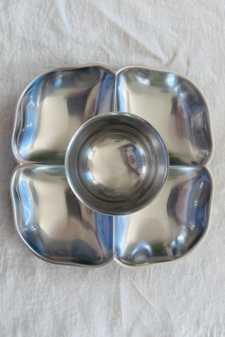 Vintage Gense Sweden Mid Century Modern Lotus Flower Dish Selected by KA.TL.AK