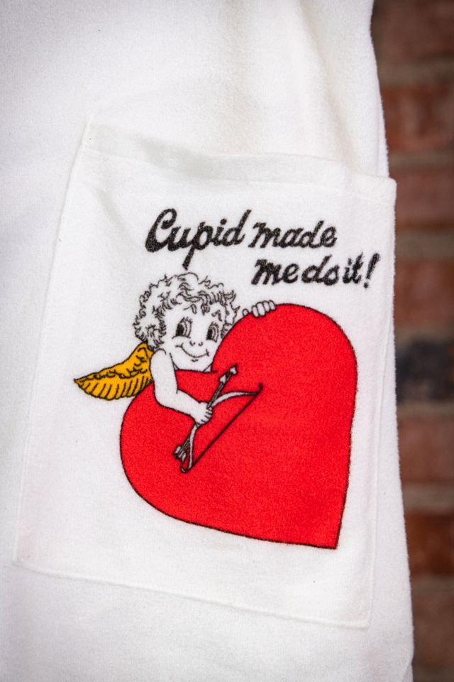 Vintage 80s Cupid Made Me Do Terry Cloth Skirt Selected by Black Shag Vintage #1