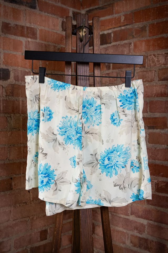Vintage Blue and White Floral Skort Selected by Black Shag Vintage #1