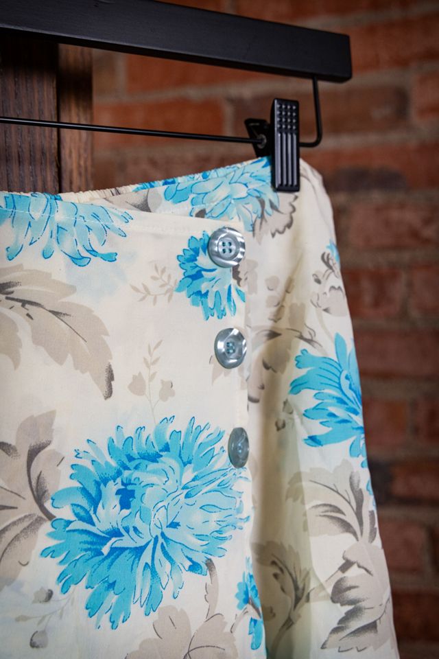 Vintage Blue and White Floral Skort Selected by Black Shag Vintage #2