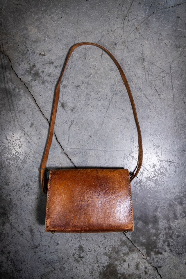 Vintage 70s Tooled "Jockey" Leather Bag Selected by Black Shag Vintage #3
