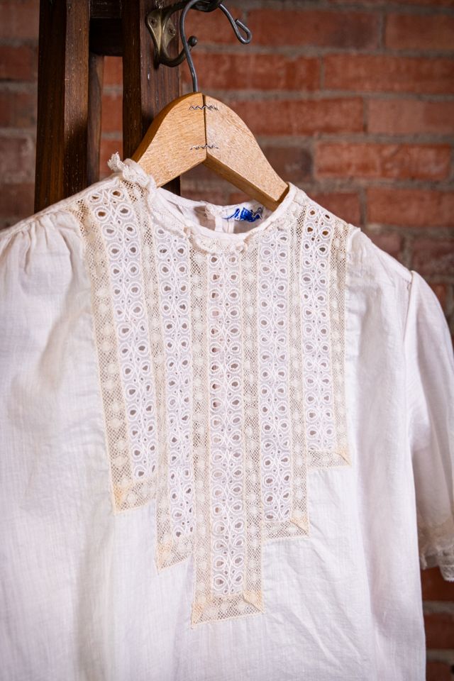 Vintage 70s Judy Bond White Blouse Selected by Black Shag Vintage #3