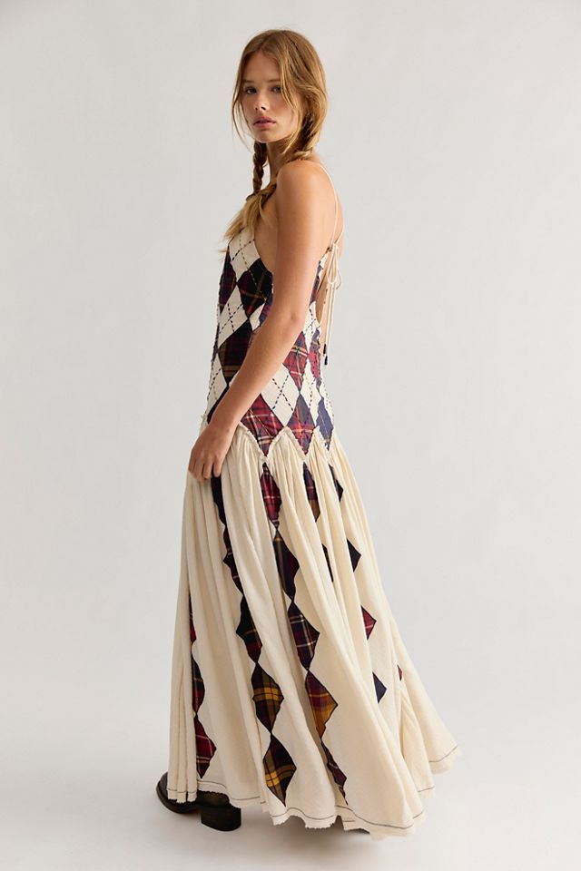 Amara Argyle Patched Maxi Dress #2