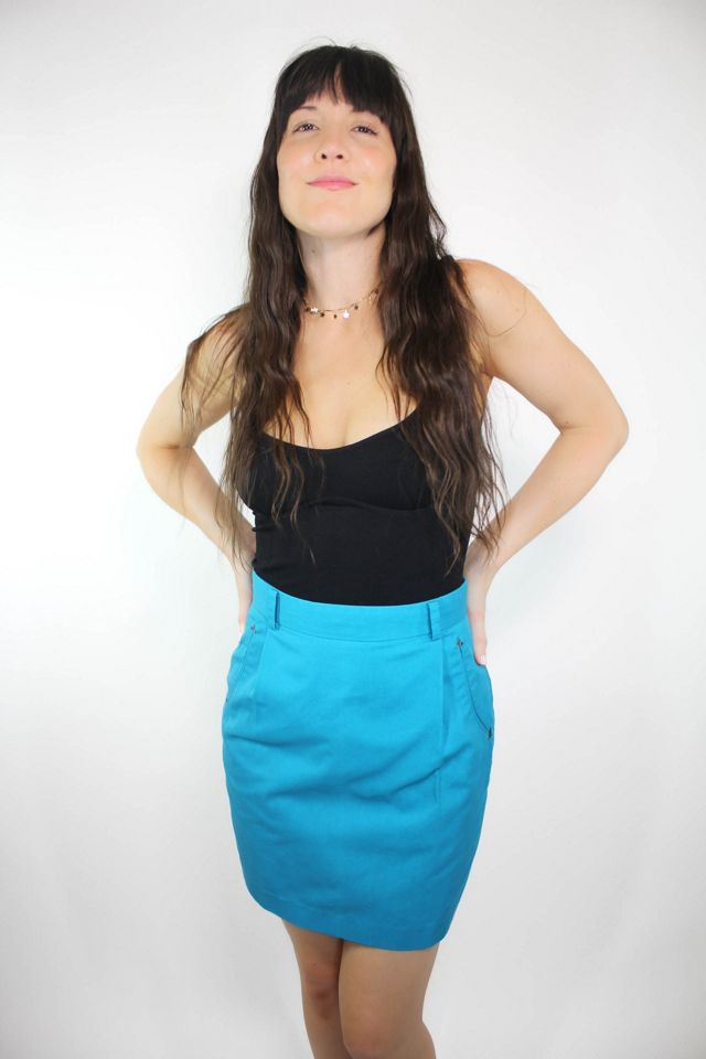 Vintage Manuel Couture Western Turquoise Skirt Selected By Moons + Junes Vintage #2