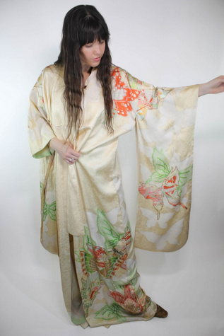 knee length zip up dressing gown Terry Long Zip Robe