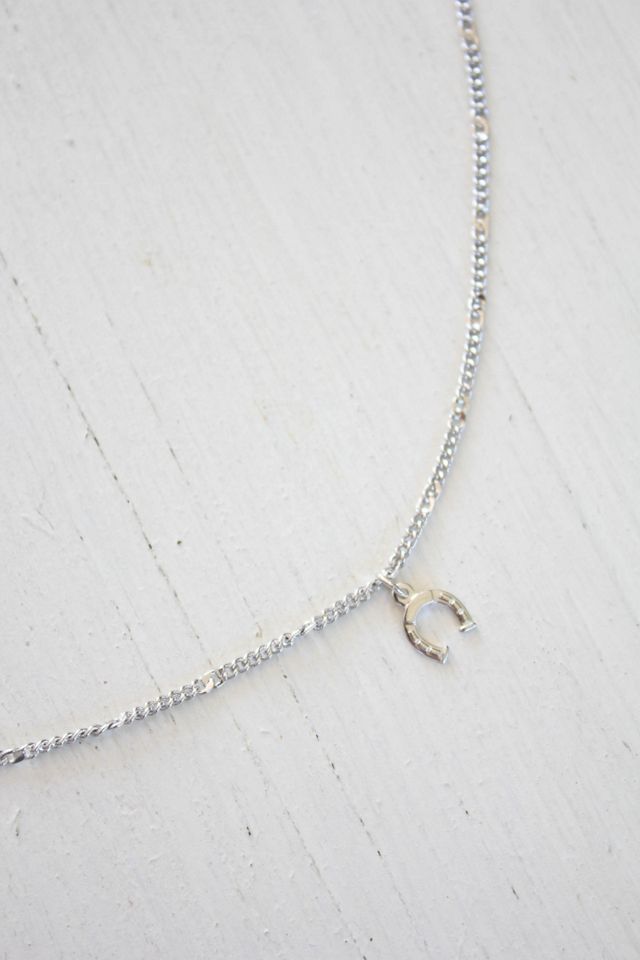 Vintage Silver Horseshoe Charm Bracelet Selected By Moons + Junes Vintage #1