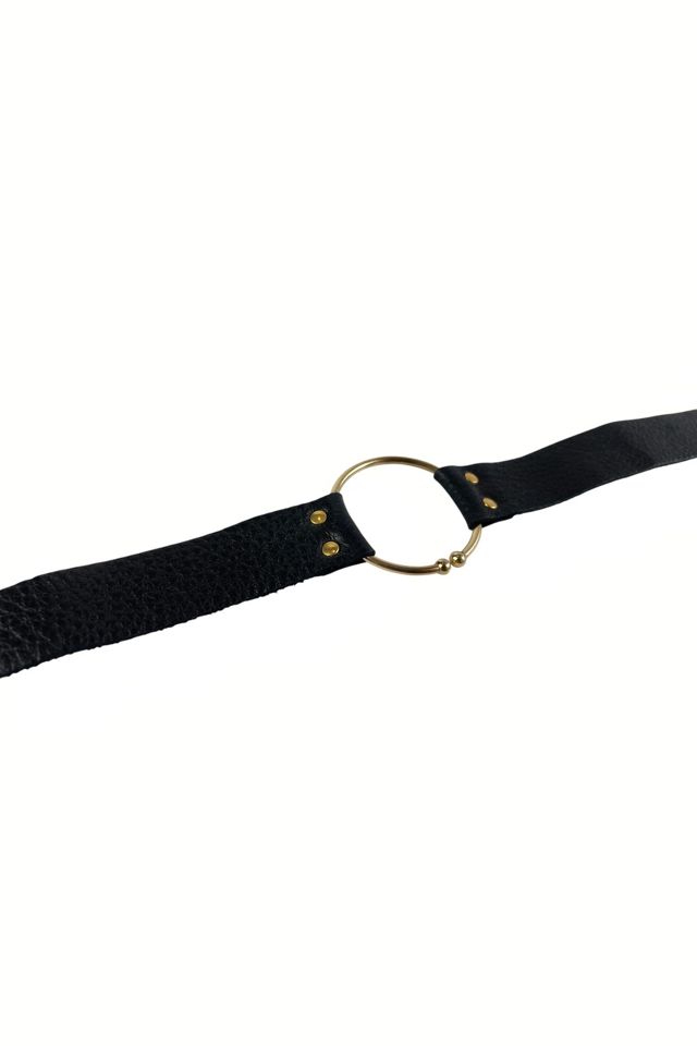 Black Leather Choker Necklace Selected By Ankh By Racquel #2