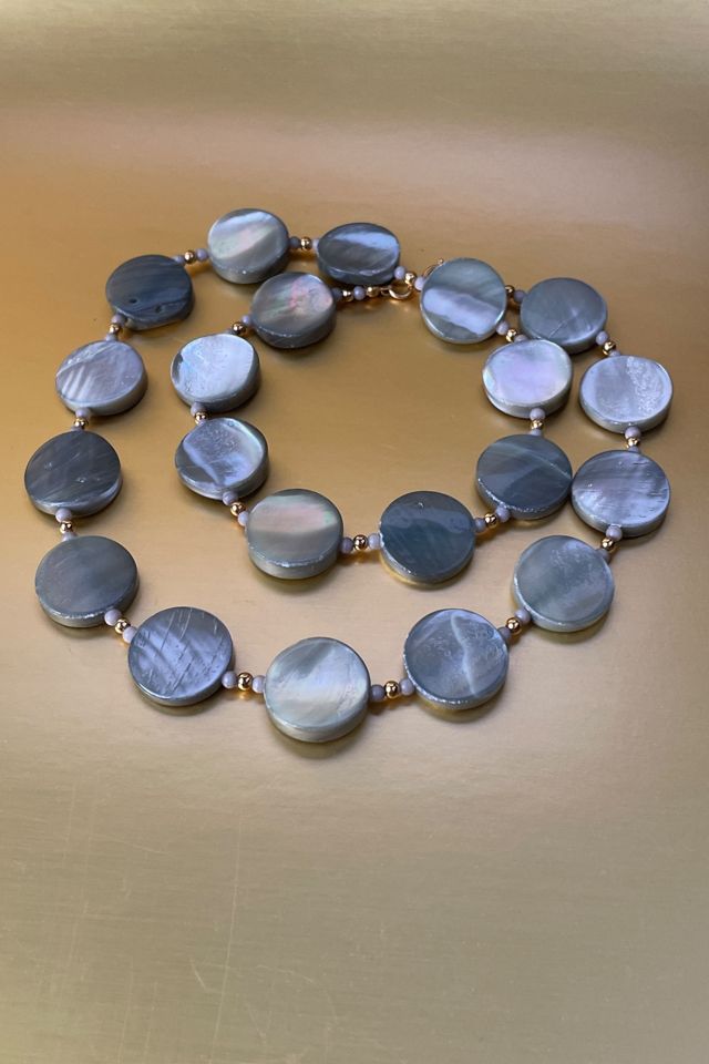 Vintage Abalone Round Bead Necklace Selected By Ankh By Racquel #1