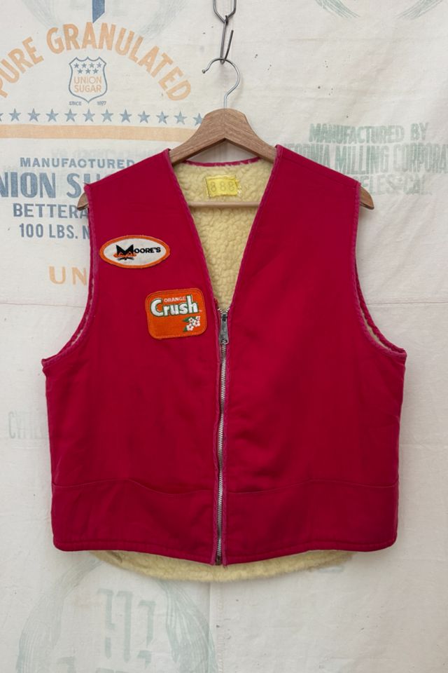 GOOD DAYS 1970s Red Patch Vest #1