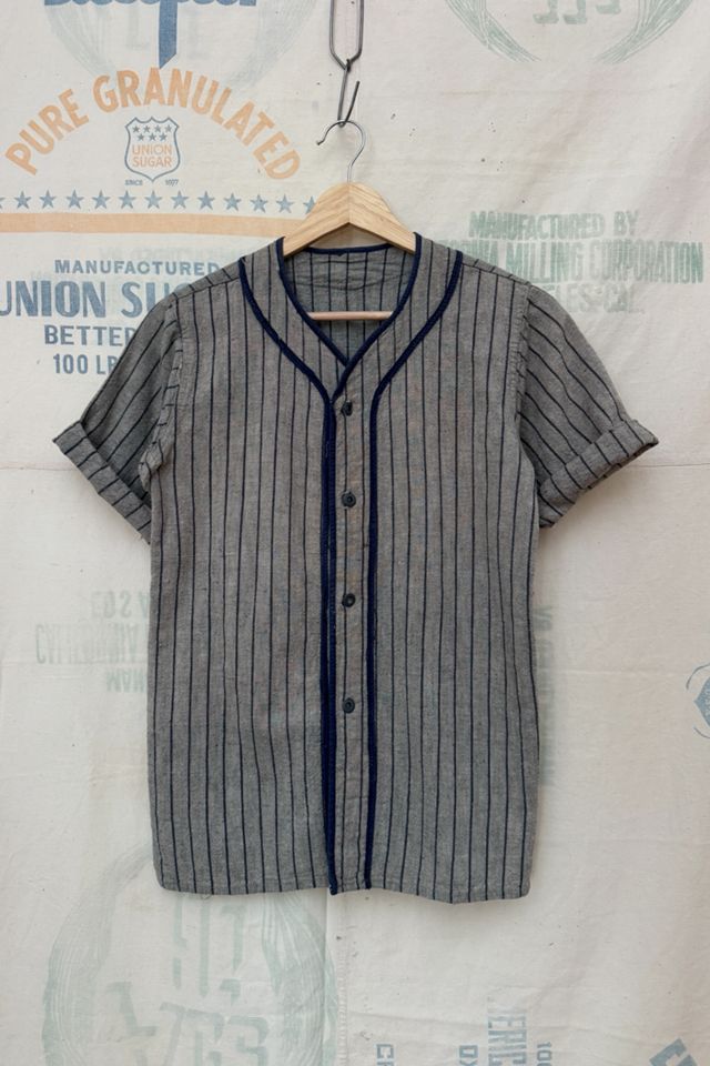 GOOD DAYS 1940s Stripe Baseball Jersey #1