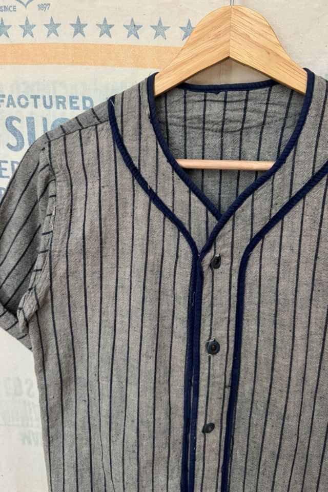 GOOD DAYS 1940s Stripe Baseball Jersey #2