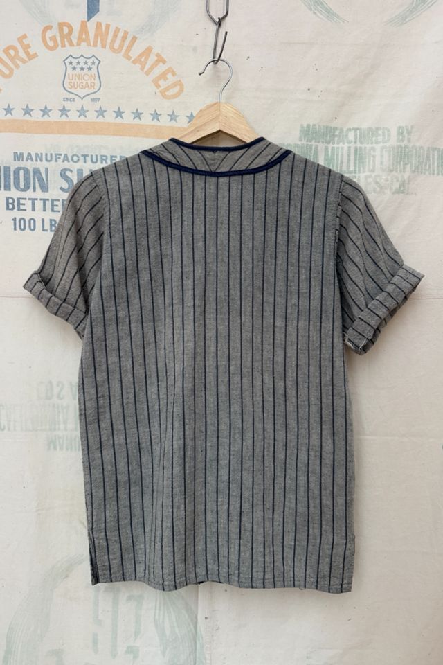 GOOD DAYS 1940s Stripe Baseball Jersey #3