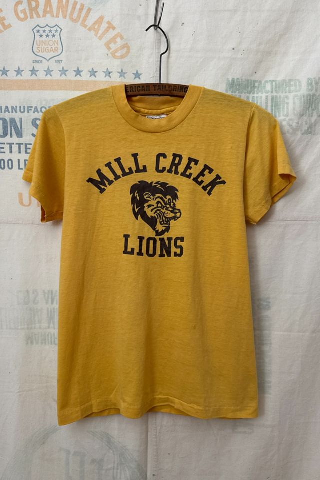 GOOD DAYS 1980s Yellow Mill Creek Lions Tee #1
