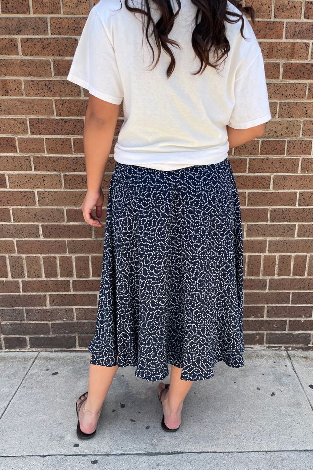 Vintage 1990's Anne Klein II Blue Dot Skirt Selected by FernMercantile #2