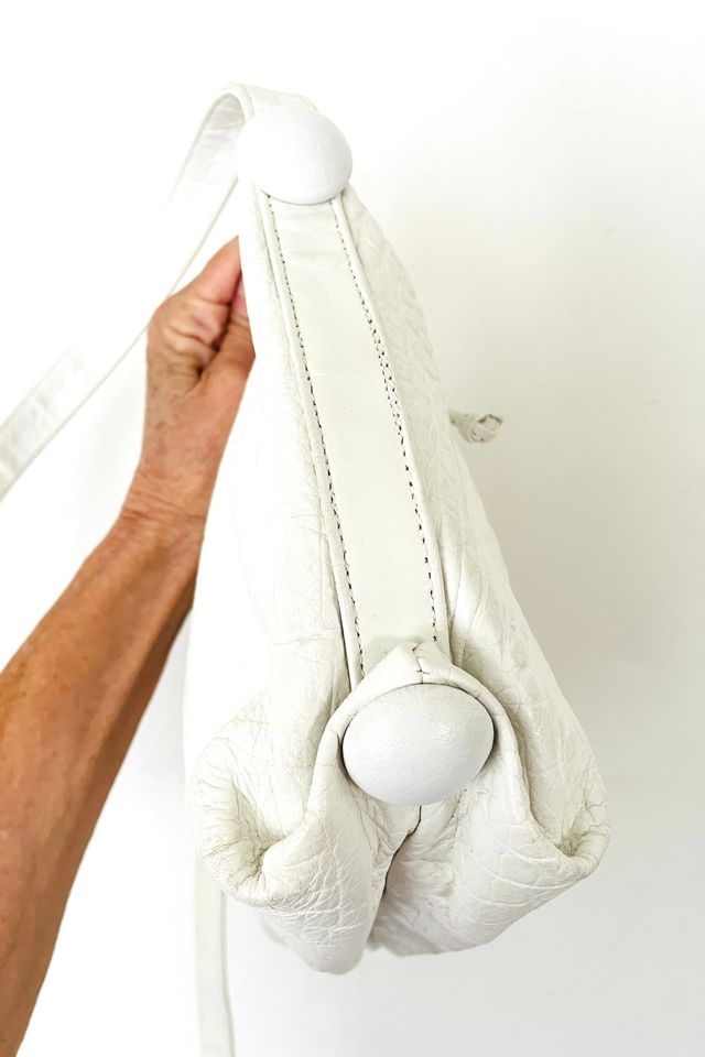 Vintage 1980's Carlos Falchi White Crossbody Selected by FernMercantile #3