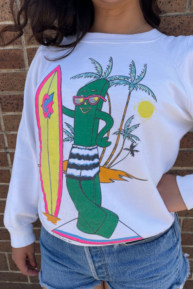 Vintage 1980's Surf Gumby Sweatshirt Selected by FernMercantile #1