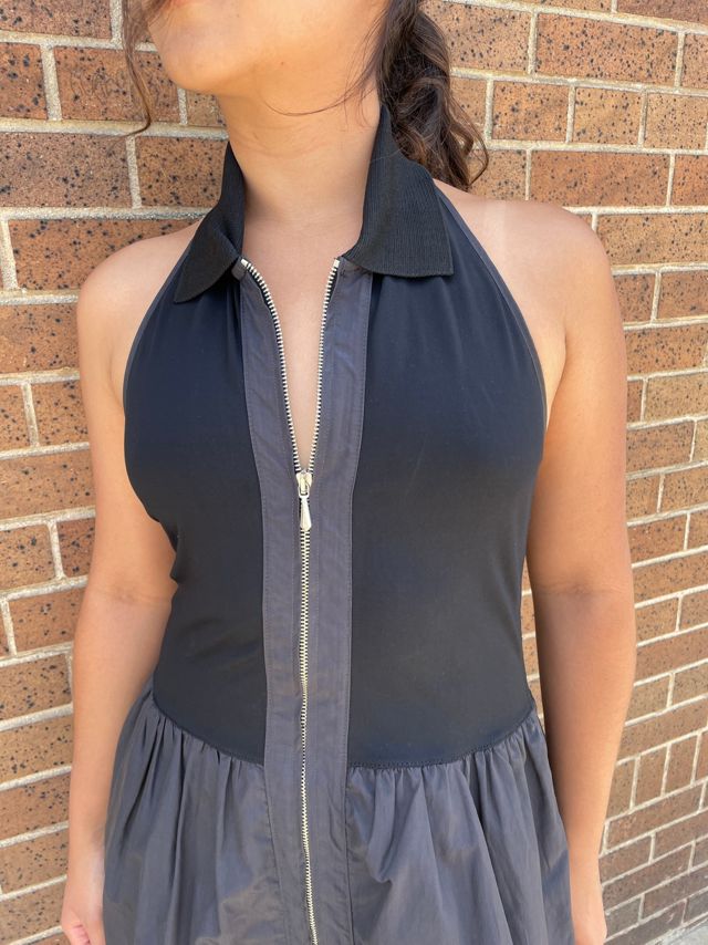 Vintage 1980's Transit Halter Dress Selected by FernMercantile #1
