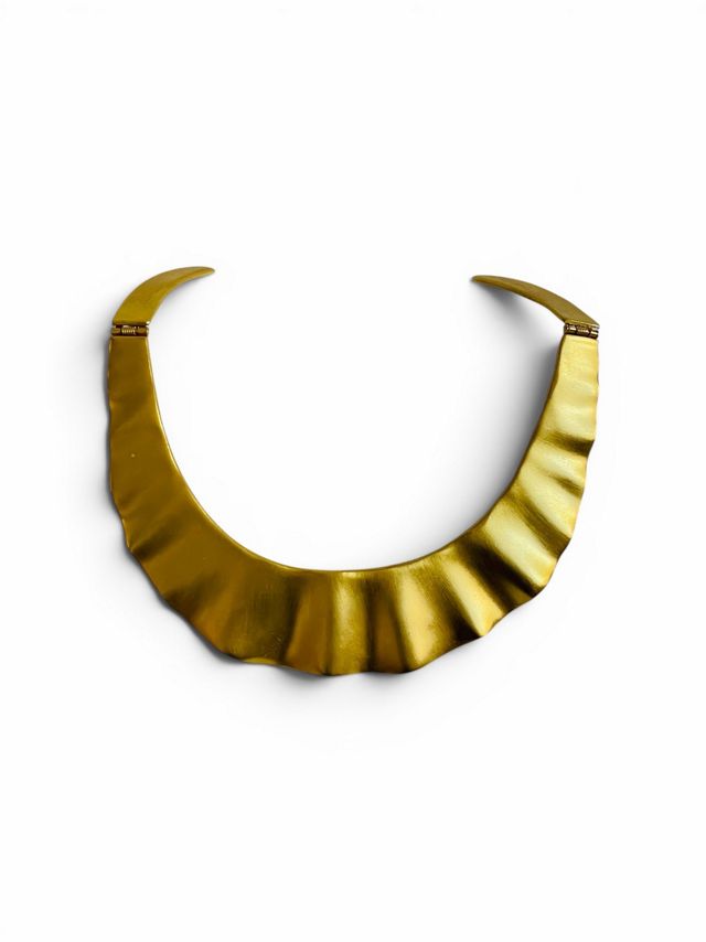 Vintage Kenneth Jay Lane Wavy Bib Necklace Choker Selected by FernMercantile #1