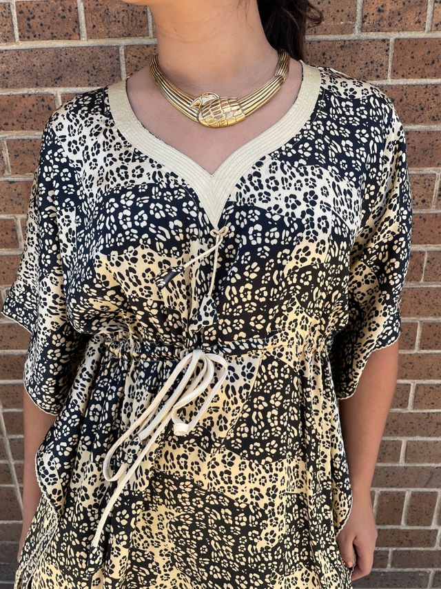 Abstract Floral Caftan Selected by FernMercantile #1