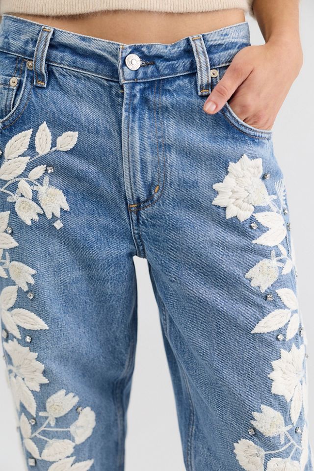 Citizens of Humanity Lindz Easy Straight Floral Jeans #3