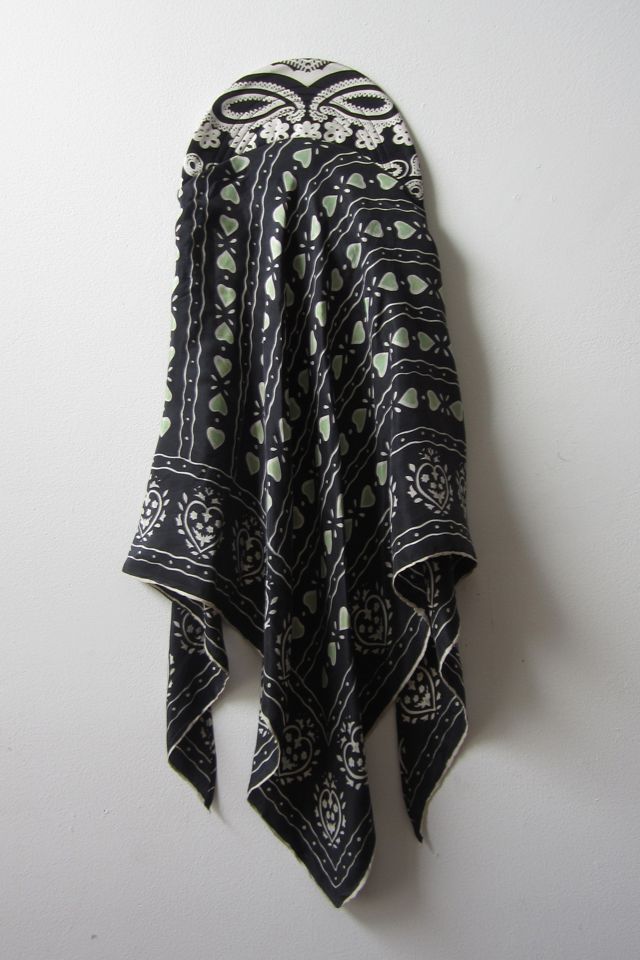 Highdive one-of-a-kind THE EDIE Scarf Hat in Faded Black Cottage Print #1