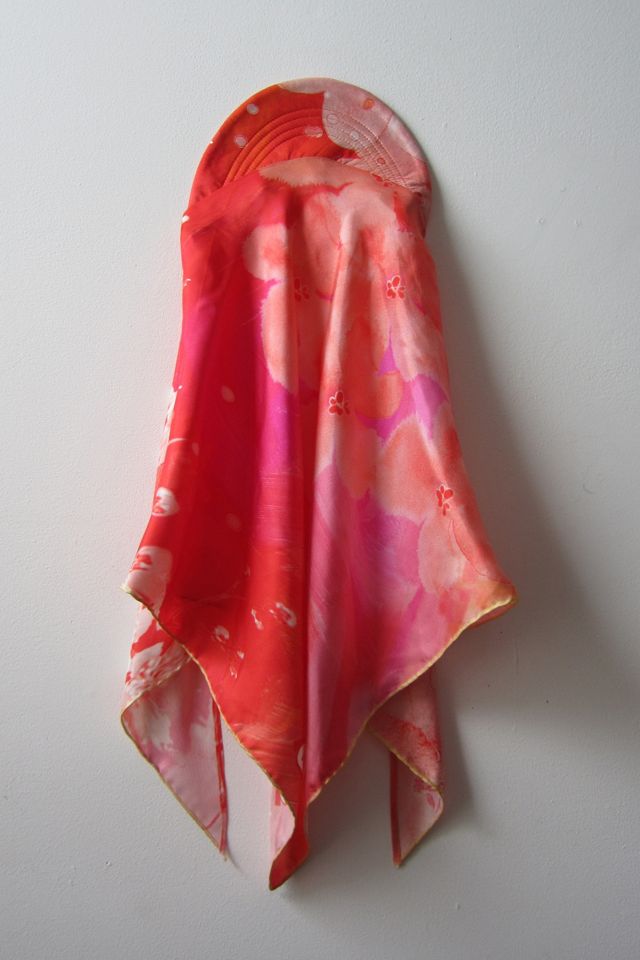Highdive one-of-a-kind THE EDIE Scarf Hat in Watercolor Hibiscus Print #3