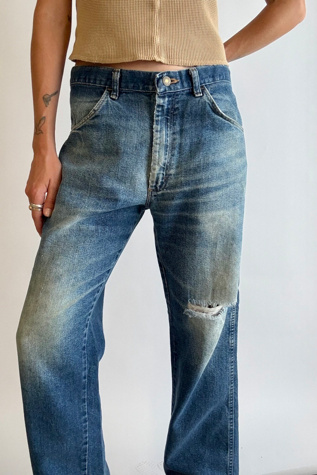 Vintage Faded Wrangler Jeans Selected by Wax Plant