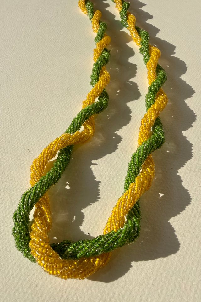 60's Twisted Beaded Necklace Selected by Wax Plant #1