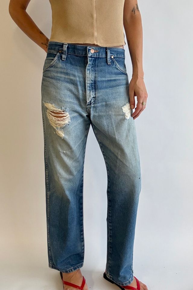 70's Distressed Wrangler Pants Selected by Wax Plant #1