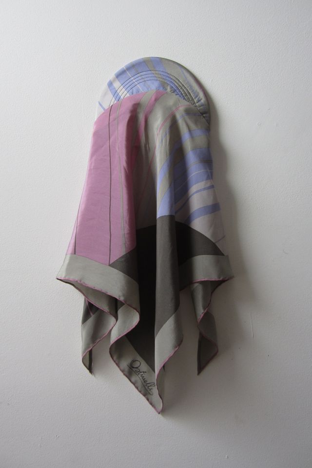 Highdive one-of-a-kind THE EDIE Scarf Hat in Violet and Sterling Silver print #3