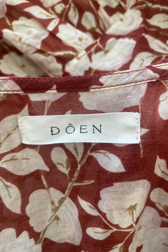 Doen Brown Floral Silk Rimbaud Dress Selected by The Curatorial Dept, #3