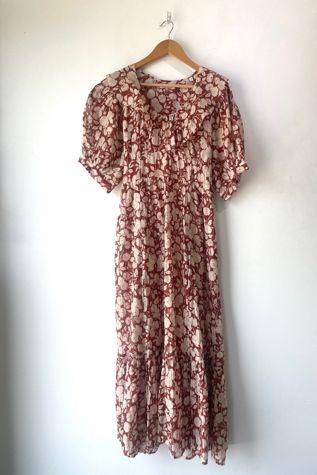 free people brown floral dress Free People Women's Sweet Nothings Floral Print Midi Dress Brown Medium US