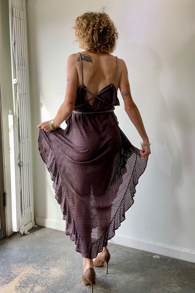 Electric Feathers Purple Infinite Rope Kaftan Selected by The Curatorial Dept. #1