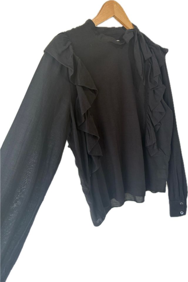 Doen Black Ruffle Top Selected by The Curatorial Dept. #1