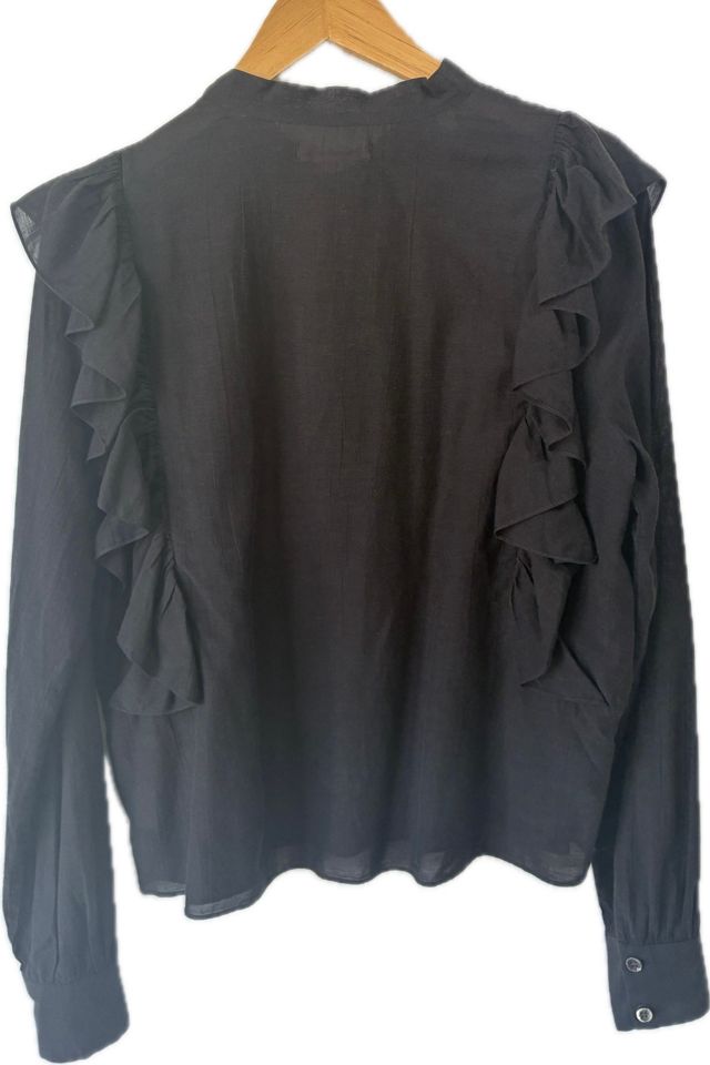 Doen Black Ruffle Top Selected by The Curatorial Dept. #2