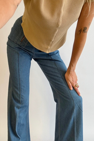 70's Double Zipper Flare Jeans Selected by Wax Plant