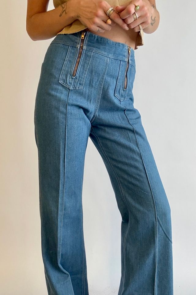 70's Double Zipper Flare Jeans Selected by Wax Plant #1