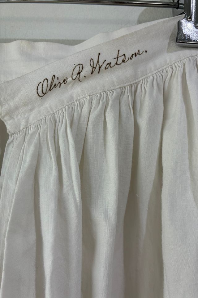 Victorian Olive. R. Watson Signed Lace Skirt Selected by The Curatorial Dept. #1