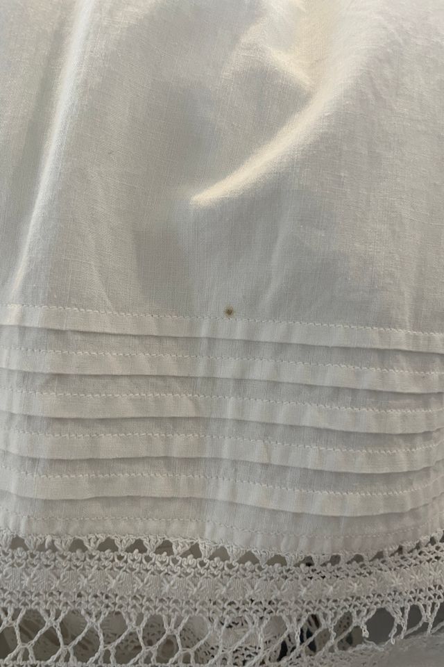Victorian Olive. R. Watson Signed Lace Skirt Selected by The Curatorial Dept. #2