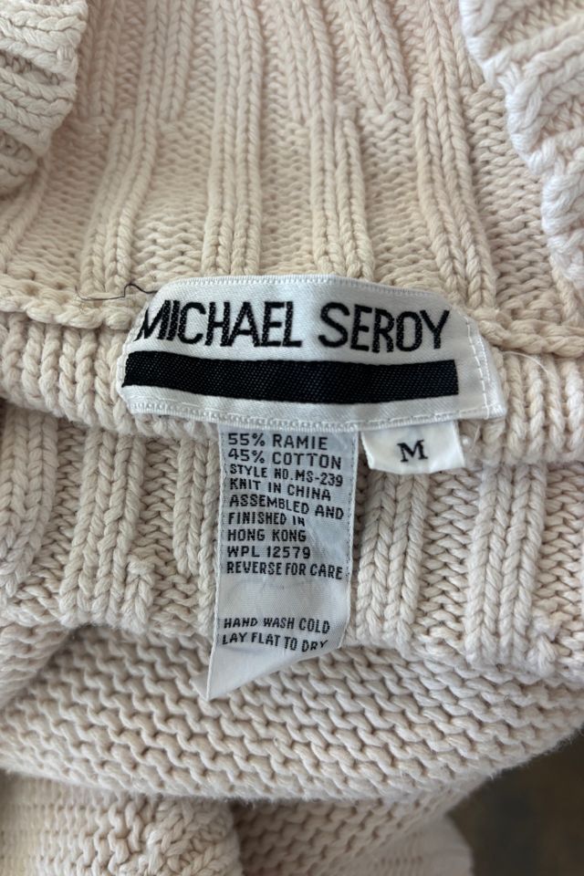 Michael Seroy Vintage White Mitten Sweater Selected by The Curatorial Dept. #3