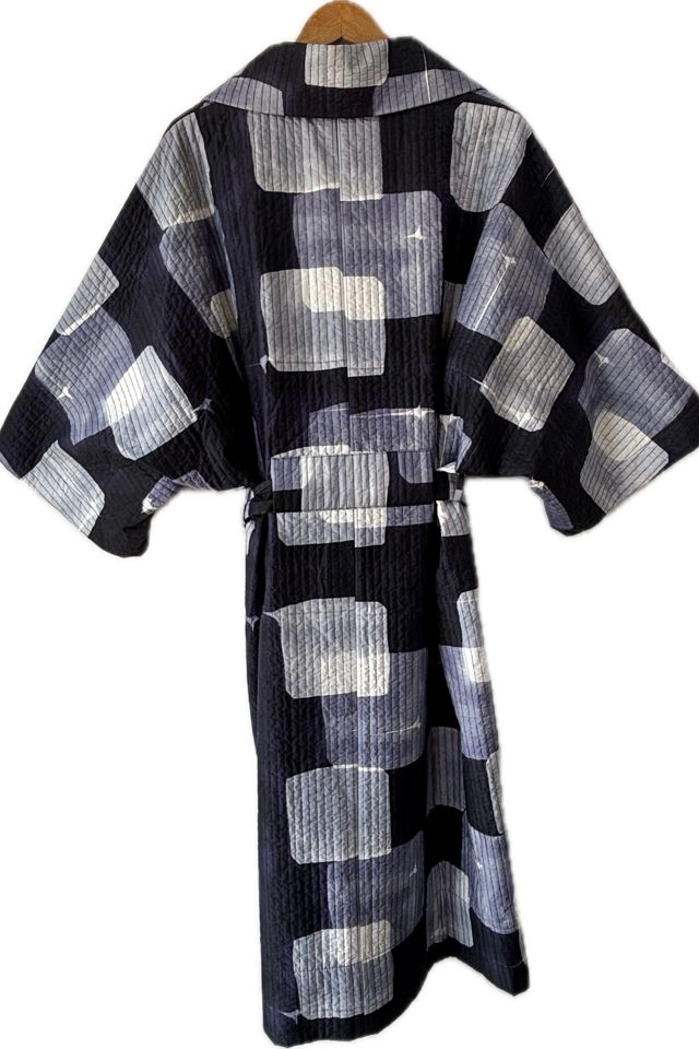 Henrik Vibskov Purple & White Shibori Quilted Coat Selected by The Curatorial Dept. #1