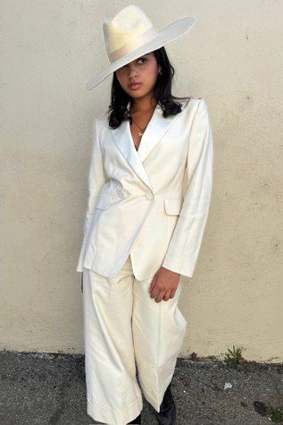 Paul Smith White Tuxedo Pants Suit Selected by The Curatorial Dept.