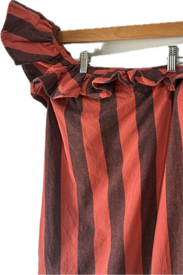 Heidi Merrick Orange and Grey Stripe Dress Selected by The Curatorial Dept. #2