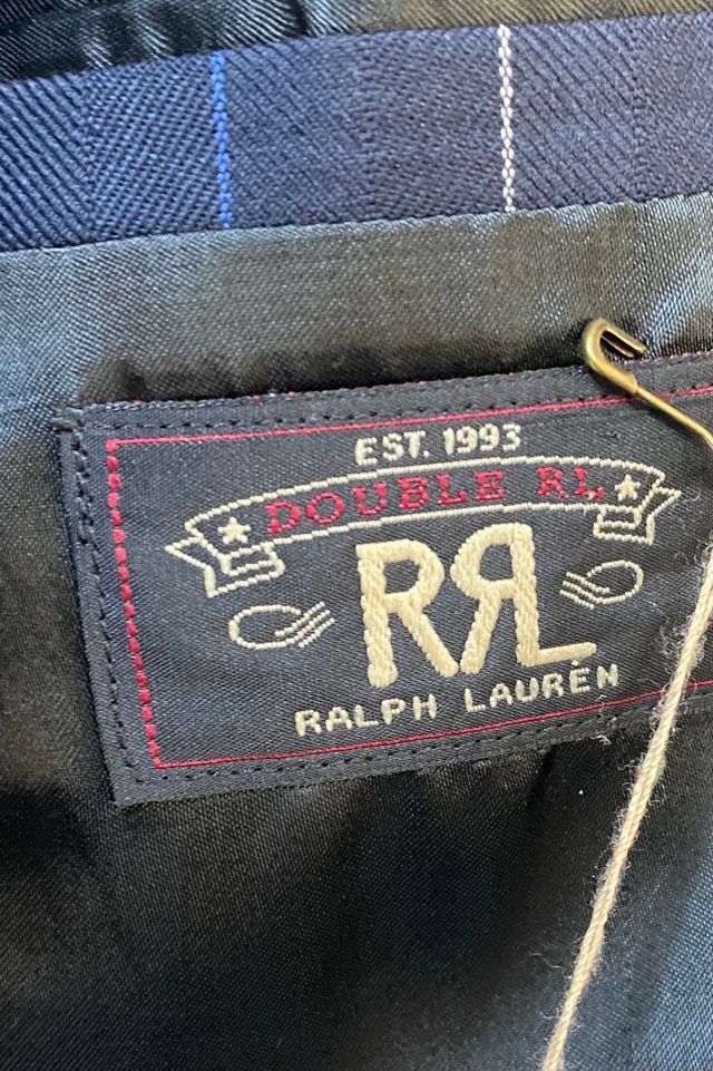 Vintage Ralph Lauren Double RL Navy Suit Jacket Selected by The Curatorial Dept. #2