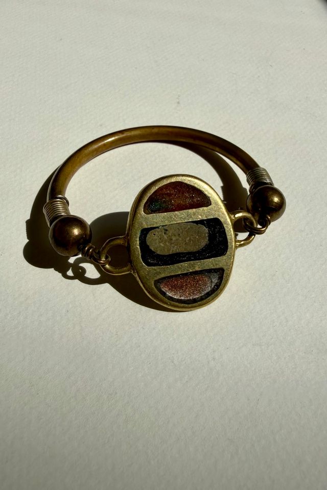 Vintage Brass Modernist Bracelet Selected by Wax Plant #1