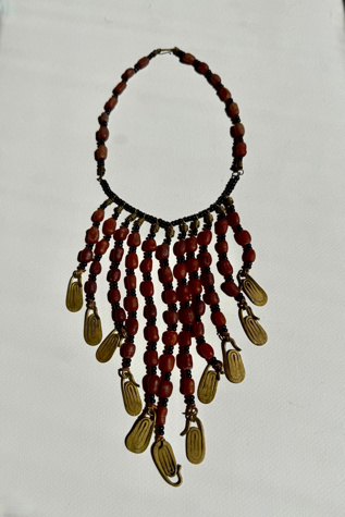 Beaded Fringe Necklace Selected by Wax Plant