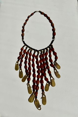 Beaded Fringe Necklace Selected by Wax Plant