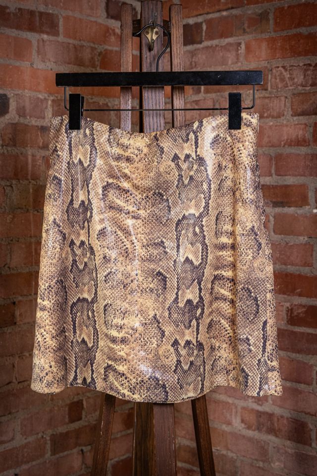 Vintage 90s Cache faux Snakeskin Skirt Selected by Black Shag Vintage #2