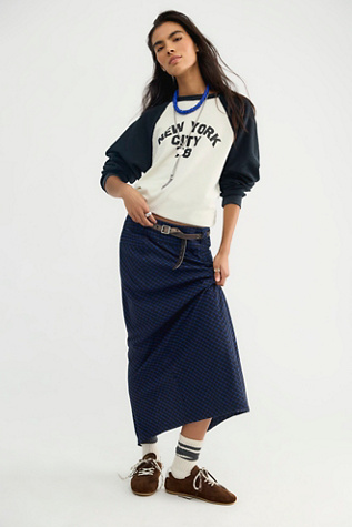 Mae Menswear Column Maxi Skirt